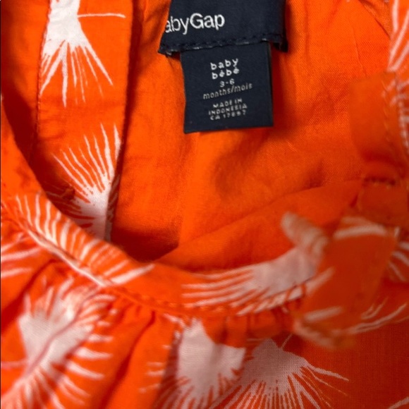 Bundle & save Baby gap 3 - 6 month orange/white summer dress - Picture 3 of 3